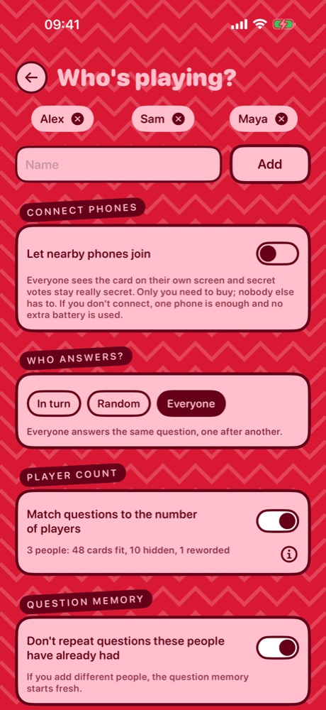 Choose who answers